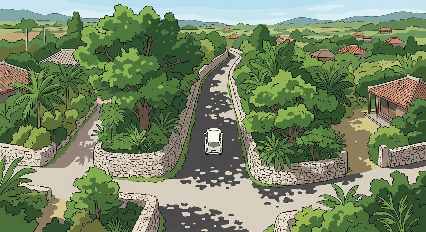 說明窄路與小型車的情境