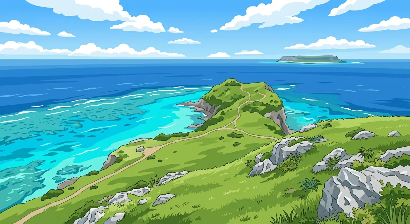 呈現南部一日遊的海岬景觀